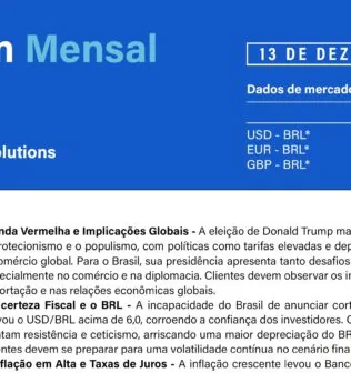 Boletim Mensal de Câmbio - Dezembro 2024